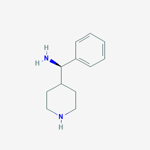 molecular formula C12H18N2 B11909092 (R)-Phenyl(piperidin-4-yl)methanamine 