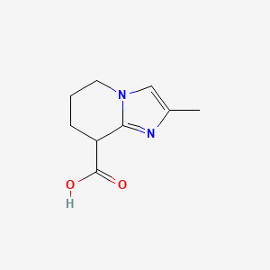 molecular formula C9H12N2O2 B11909109 2-Methyl-5,6,7,8-tetrahydroimidazo[1,2-a]pyridine-8-carboxylic acid 