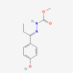 Methyl 2-[1-(4-hydroxyphenyl)propylidene]hydrazinecarboxylate