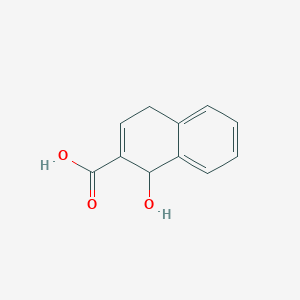 molecular formula C11H10O3 B11909163 1-Hydroxy-1,4-dihydronaphthalene-2-carboxylic acid CAS No. 1222438-20-1