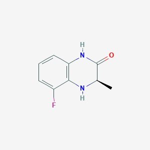 (3R)-5-fluoro-3-methyl-3,4-dihydro-1H-quinoxalin-2-one