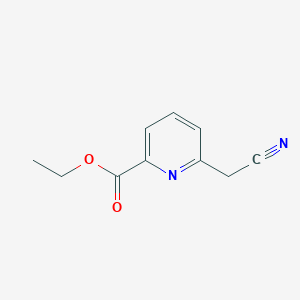 molecular formula C10H10N2O2 B11909180 Ethyl 6-(cyanomethyl)picolinate 