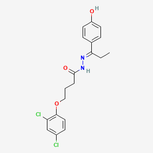 4-(2,4-dichlorophenoxy)-N'-[(1E)-1-(4-hydroxyphenyl)propylidene]butanehydrazide