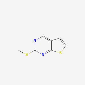 molecular formula C7H6N2S2 B11909244 2-(Methylthio)thieno[2,3-d]pyrimidine 