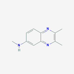 molecular formula C11H13N3 B11909246 N,2,3-Trimethylquinoxalin-6-amine CAS No. 60639-47-6