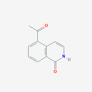 molecular formula C11H9NO2 B11909248 5-Acetylisoquinolin-1(2H)-one 