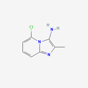 molecular formula C8H8ClN3 B11909263 5-Chloro-2-methylimidazo[1,2-a]pyridin-3-amine 