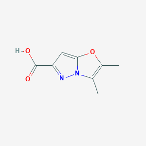 molecular formula C8H8N2O3 B11909298 2,3-Dimethylpyrazolo[5,1-b]oxazole-6-carboxylic acid 