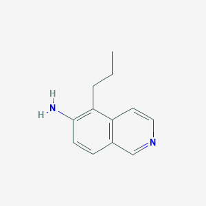 molecular formula C12H14N2 B11909335 5-Propylisoquinolin-6-amine CAS No. 566944-06-7