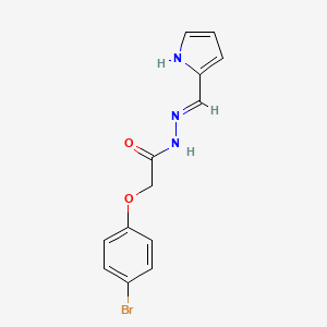 2-(4-bromophenoxy)-N'-(1H-pyrrol-2-ylmethylene)acetohydrazide