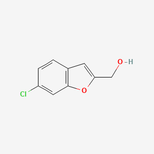 molecular formula C9H7ClO2 B11909372 (6-Chlorobenzofuran-2-yl)methanol CAS No. 1089682-04-1