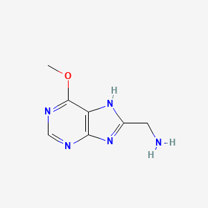 molecular formula C7H9N5O B11909429 (6-Methoxy-1H-purin-8-yl)methanamine 