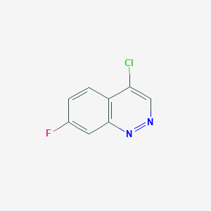 molecular formula C8H4ClFN2 B11909437 4-Chloro-7-fluorocinnoline 