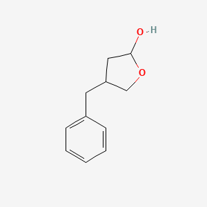 molecular formula C11H14O2 B11909451 4-Benzyltetrahydrofuran-2-ol 