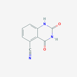 molecular formula C9H5N3O2 B11909454 2,4-Dihydroxyquinazoline-5-carbonitrile 