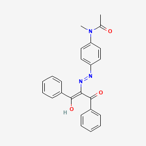 N-{4-[2-(1-benzoyl-2-oxo-2-phenylethylidene)hydrazino]phenyl}-N-methylacetamide