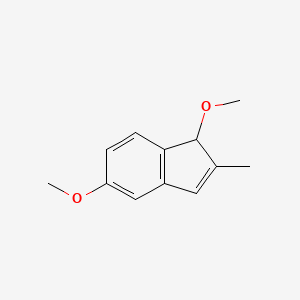 molecular formula C12H14O2 B11909460 1,5-dimethoxy-2-methyl-1H-indene 