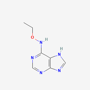 molecular formula C7H9N5O B11909502 O-Ethyl-N-(1H-purin-6-yl)hydroxylamine 