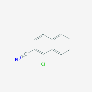 molecular formula C11H6ClN B11909513 1-Chloro-2-cyanonaphthalene CAS No. 52449-78-2