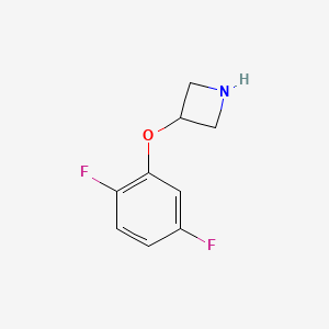 molecular formula C9H9F2NO B11909529 3-(2,5-Difluorophenoxy)azetidine CAS No. 1263378-42-2