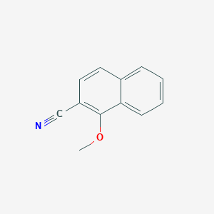 molecular formula C12H9NO B11909571 1-Methoxy-2-cyanonaphthalene CAS No. 52449-79-3