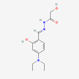 molecular formula C13H19N3O3 B1190961 N'-[4-(diethylamino)-2-hydroxybenzylidene]-2-hydroxyacetohydrazide 