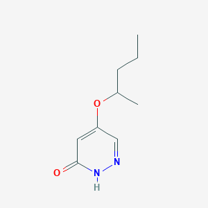 molecular formula C9H14N2O2 B11909643 5-(pentan-2-yloxy)pyridazin-3(2H)-one CAS No. 1346697-77-5