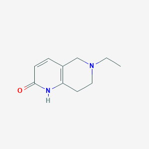 molecular formula C10H14N2O B11909686 6-Ethyl-5,6,7,8-tetrahydro-1,6-naphthyridin-2(1H)-one 