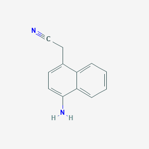 molecular formula C12H10N2 B11909725 1-Aminonaphthalene-4-acetonitrile 