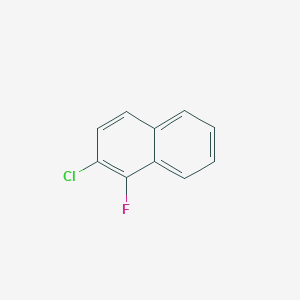 molecular formula C10H6ClF B11909729 2-Chloro-1-fluoronaphthalene 