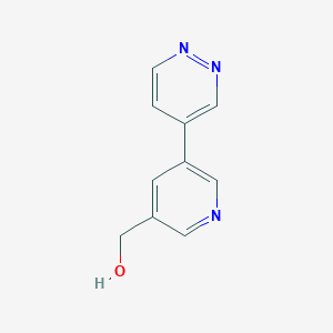 molecular formula C10H9N3O B11909748 (5-(Pyridazin-4-yl)pyridin-3-yl)methanol CAS No. 1346687-49-7