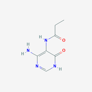 N-(4-amino-6-oxo-1,6-dihydropyrimidin-5-yl)propionamide