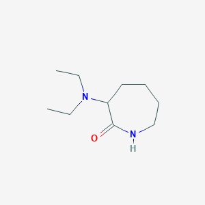 molecular formula C10H20N2O B11909775 3-(Diethylamino)azepan-2-one CAS No. 92674-52-7