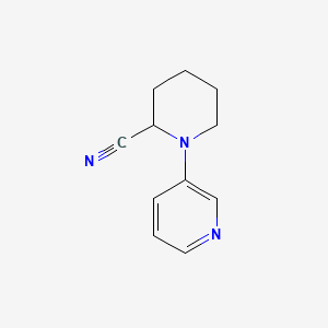 1-(Pyridin-3-yl)piperidine-2-carbonitrile