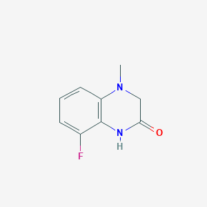 molecular formula C9H9FN2O B11909797 8-Fluoro-4-methyl-3,4-dihydroquinoxalin-2(1H)-one 