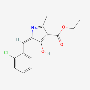 ethyl 5-(2-chlorobenzylidene)-2-methyl-4-oxo-4,5-dihydro-1H-pyrrole-3-carboxylate