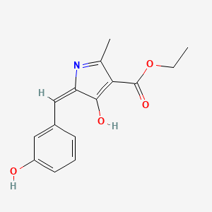 ethyl (5E)-5-(3-hydroxybenzylidene)-2-methyl-4-oxo-4,5-dihydro-1H-pyrrole-3-carboxylate