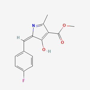 METHYL (5E)-5-[(4-FLUOROPHENYL)METHYLIDENE]-2-METHYL-4-OXO-4,5-DIHYDRO-1H-PYRROLE-3-CARBOXYLATE