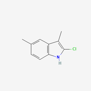 molecular formula C10H10ClN B11909903 2-Chloro-3,5-dimethyl-1H-indole 