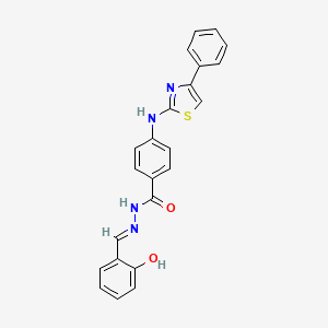 N'-(2-hydroxybenzylidene)-4-[(4-phenyl-1,3-thiazol-2-yl)amino]benzohydrazide