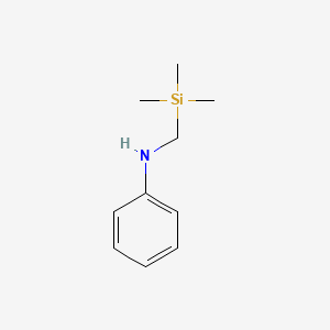 molecular formula C10H17NSi B11909994 N-[(Trimethylsilyl)methyl]aniline CAS No. 17890-12-9