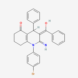 2-amino-3-benzoyl-1-(4-bromophenyl)-4-phenyl-4,6,7,8-tetrahydro-5(1H)-quinolinone