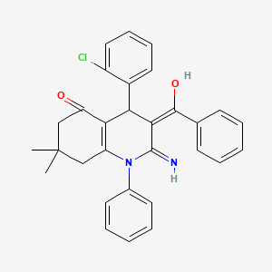 2-amino-3-benzoyl-4-(2-chlorophenyl)-7,7-dimethyl-1-phenyl-4,6,7,8-tetrahydro-5(1H)-quinolinone
