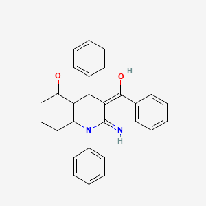2-amino-3-benzoyl-4-(4-methylphenyl)-1-phenyl-4,6,7,8-tetrahydro-5(1H)-quinolinone