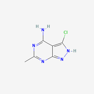 3-Chloro-6-methyl-1H-pyrazolo[3,4-d]pyrimidin-4-amine