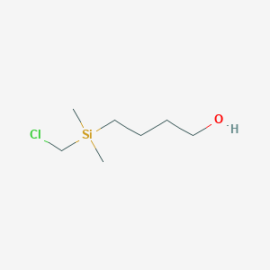 4-[(Chloromethyl)(dimethyl)silyl]butan-1-ol