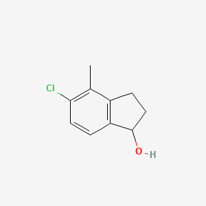 molecular formula C10H11ClO B11910347 5-Chloro-4-methyl-2,3-dihydro-1H-inden-1-ol CAS No. 1956341-15-3