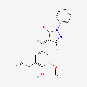 4-(3-allyl-5-ethoxy-4-hydroxybenzylidene)-5-methyl-2-phenyl-2,4-dihydro-3H-pyrazol-3-one