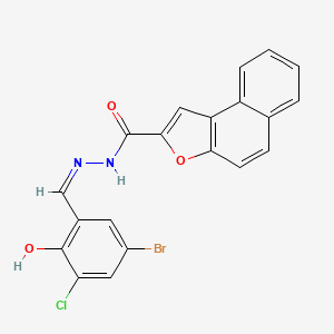 N'-(5-bromo-3-chloro-2-hydroxybenzylidene)naphtho[2,1-b]furan-2-carbohydrazide