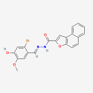 N'-(2-bromo-4-hydroxy-5-methoxybenzylidene)naphtho[2,1-b]furan-2-carbohydrazide